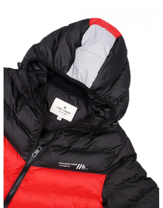 Boys Jacket Red Sporty Quilted